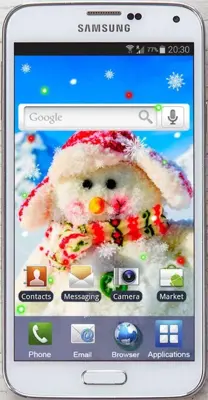 Snowman New Year 2015 LWP android App screenshot 0