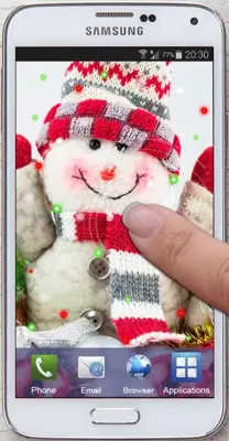 Snowman New Year 2015 LWP android App screenshot 1