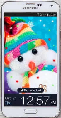 Snowman New Year 2015 LWP android App screenshot 2